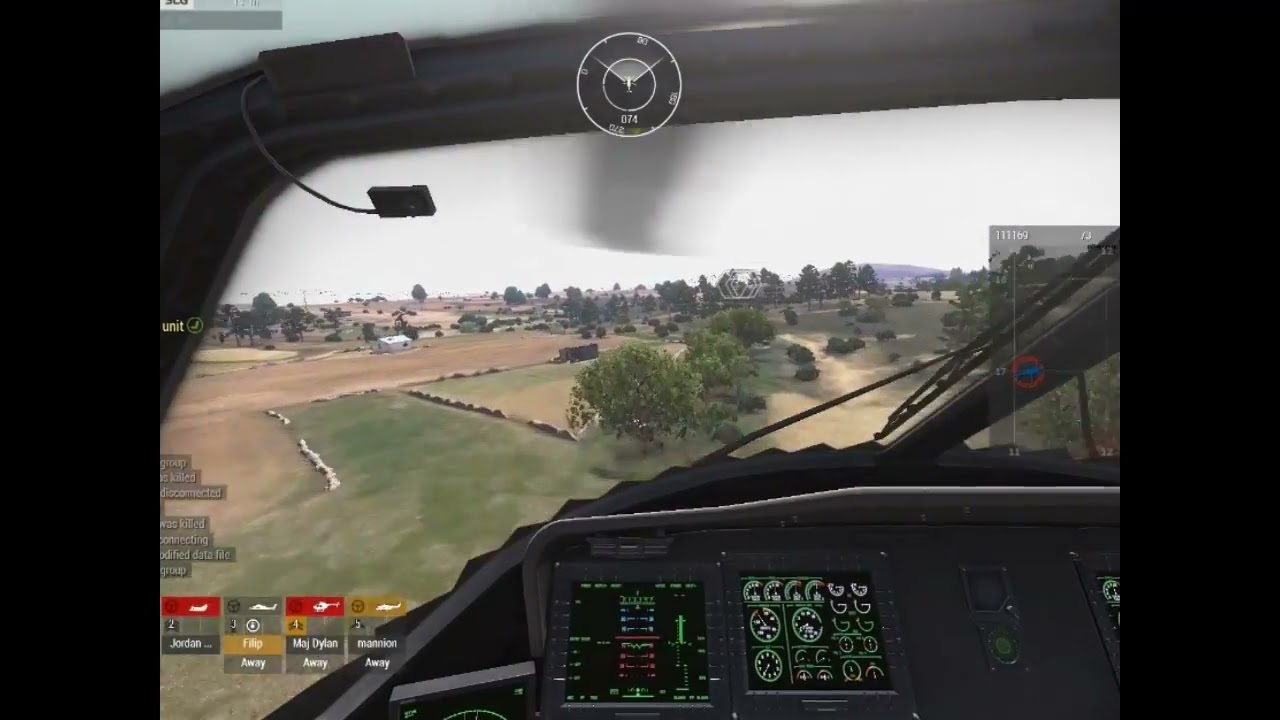 AhoyWorld ARMA 3 Invade&Annex Server - Ghost Hawk low level flight back to base with a enemy surprise at the end.