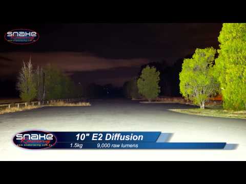Rigid industries 10" E & E2 Series LED Comparison - Snake Racing