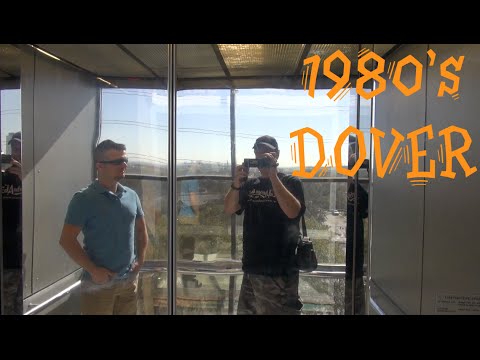 Vintage 1980s Scenic Dover Hydraulic Elevators at the Jones Building San Antonio TX with CHASE!