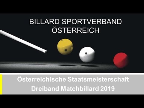 ÖSTM Dreiband Herren 2019 - Achtelfinale - Arnim Kahofer gg. Alfred Nebuda