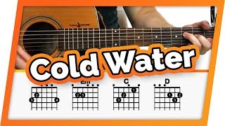 Cold Water Guitar Tutorial (Major Lazer Ft. Justin Bieber) Easy Chords Guitar Lesson