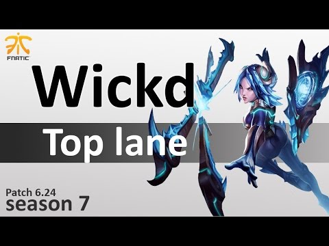 FNC Wickd : Irelia vs Gangplank | Top lane | EUW LOL | Patch 6.24 | season7