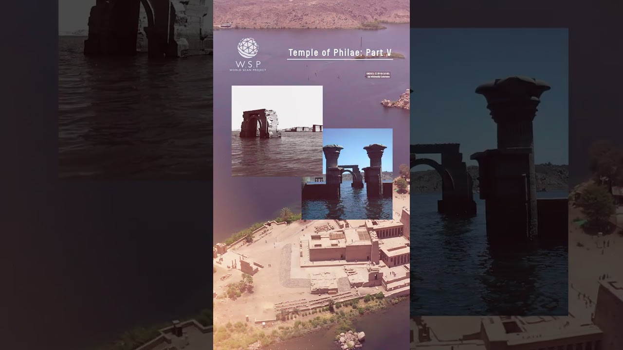 Temple of Philae 3D Scanning Project：Part5 / WORLD SCAN PROJECT #shorts #egypt #philae