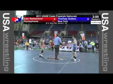 Cadet Freestyle 125 - Zain Retherford (PA) vs. Thomas Dutton (NY)