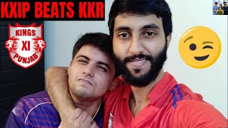 KXIP wins- KKR vs KXIP - IPL 2020 - Kolkata Knight Riders vs Kings XI Punjab
