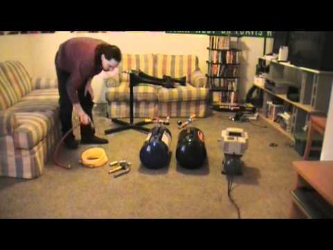 Train horn air set up