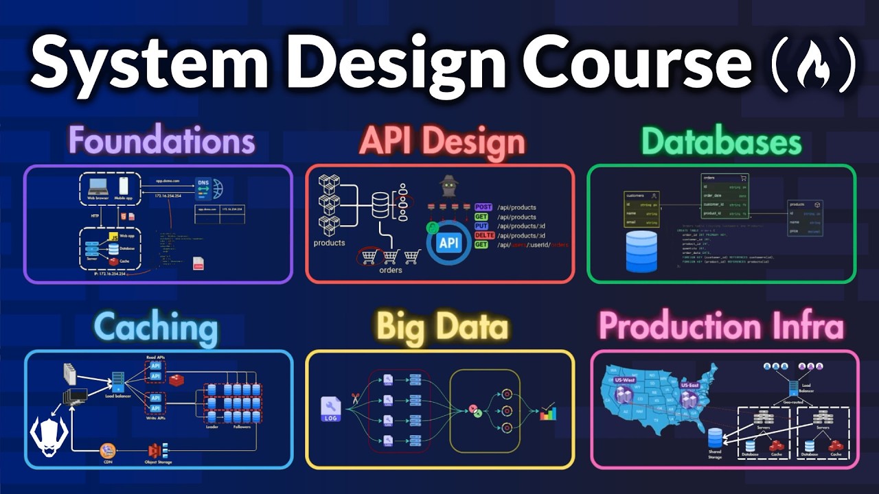 System Design Course – APIs, Databases, Caching, CDNs, Load Balancing & Production Infra