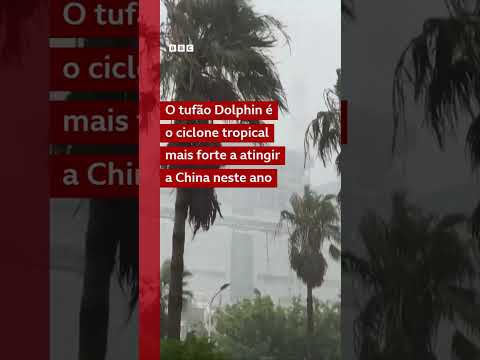 O tufão mais forte a atingir a China em 2026 chegou à costa leste do país com ventos de até 150 km/h
