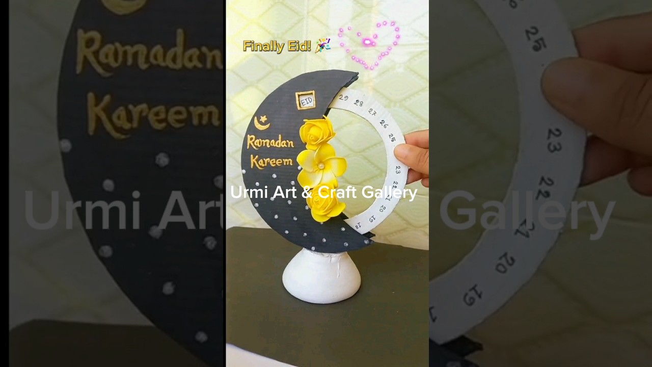 Crafting a Homemade Ramadan Calendar with Cardboard | DIY Islamic Decor#ramadancalendar #diy #craft