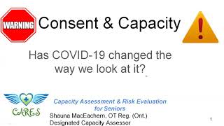 Consent and Capacity in the Context of Covid