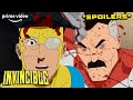 The Horrifyingly Epic Train Crash Fight Scene From The Finale Of Invincible SPOILERS Prime Video