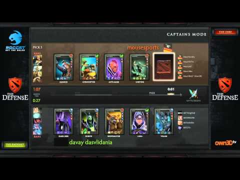 The Defense 3 - mousesports vs DD DOTA - Game 1 Part 1