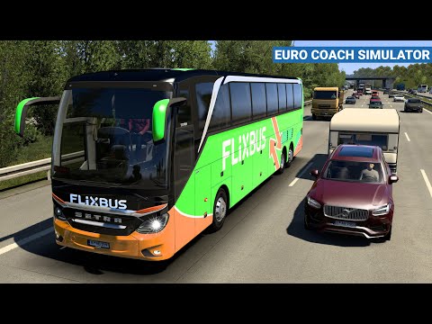 ETS2 BUS: With FlixBus on a long-distance bus tour through Germany [2943] EURO COACH SIMULATOR