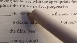 FUTURE PERFECT TENSE AND FUTURE PROGRESSIVE TENSES; ENGLISH.