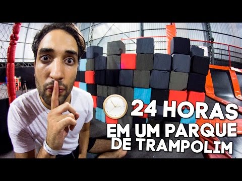PASSAMOS A NOITE NUM PARQUE DE TRAMPOLIM FECHADO