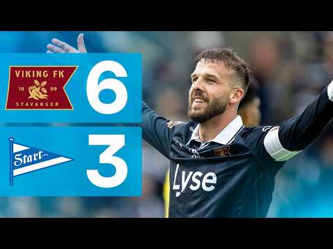 FK Fotball Klubb Viking Stavanger 6-3 Start IK Idr...