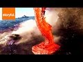 Hawaiian Volcano Pouring Lava Into Ocean 