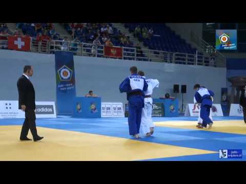 Judo 2014 European Championships Cadets: Kryvytskiy (UKR) - Schreiber (GER) [-66kg] rep