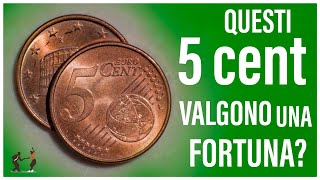 Monete da 5 centesimi di euro rare - errore di conio