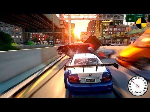 GTA 4 Crazy BMW M3 GTR Crashes Ep.70