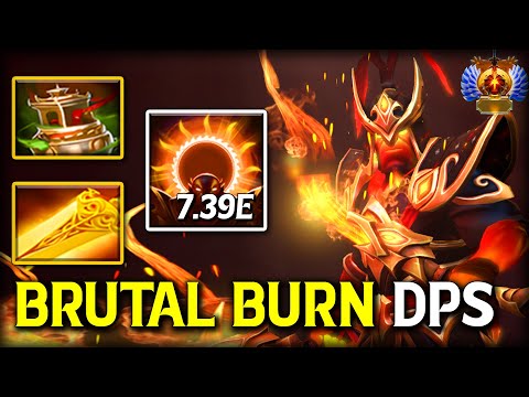 BRUTAL BURN DPS MID Ember Spirit | Spirit Vessel + Radiance Build | 100% Show No Mercy 7.39e Dota 2