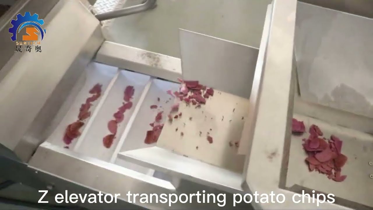 SUN-420W 50g 80g 100g Snack Foods Potato Chips VFFS Packing Machine With 10 Heads Weigher