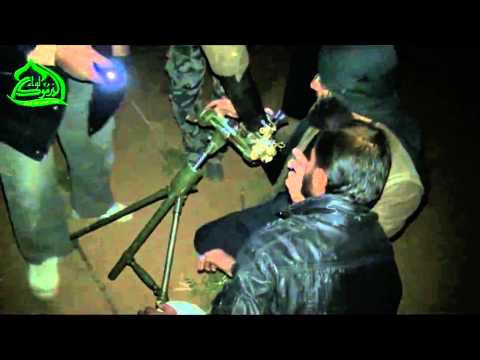 استهداف قوات النظام في معبر نصيب وحاجز أم الميادين بقذائف الهاون من قبل لواء اليرموك في ام المياذن في محافظة درعا