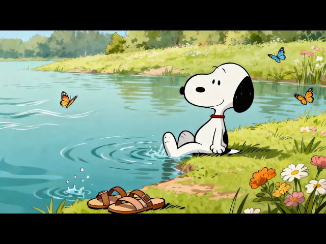 Snoopy’s Healing Summer Morning 🌿 Relaxing Jazz Ambience for Study SDDEFAULT Thumbnail