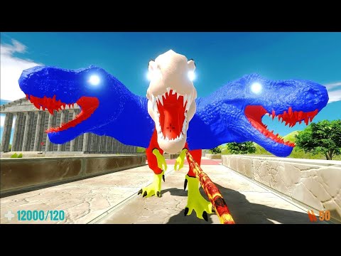 DEATH RUN ANCIENT vs HYDRA SUPERMAN SPIDERMAN T-REX - Animal Revolt Battle Simulator