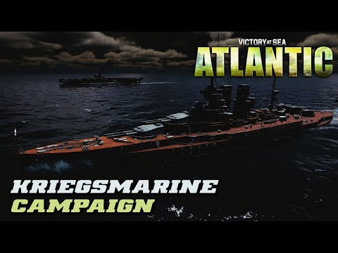 Victory at Sea Atlantic - World War II Naval Warfare - HMS Barham and Ark Royal Hone into View!