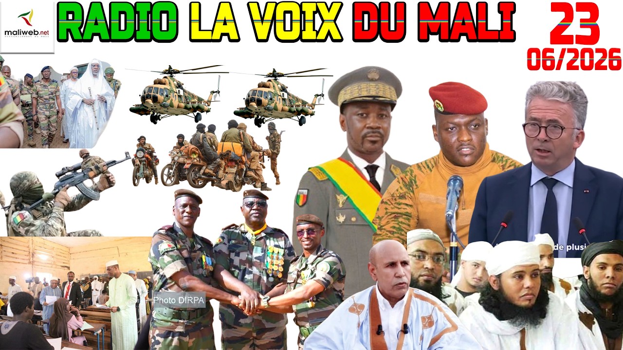 La Revue de Presse de la RADIO LA VOIX DU MALI du 23 Juin 2026
