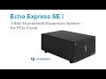 Sonnet Echo Express SE I Video #1