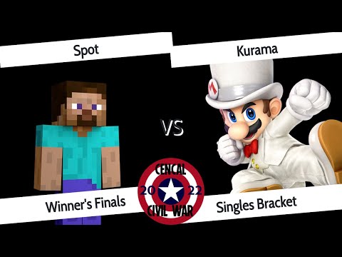 CenCal Civil War 2022 - Winner's Finals - spot (Steve) vs Kurama (Mario)