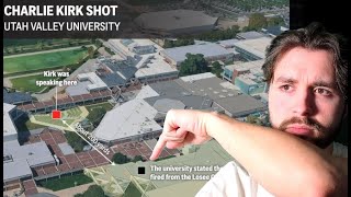 Desde aquí Dispararon a Charlie Kirk