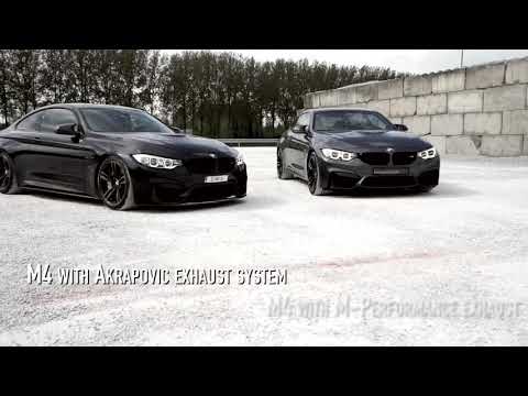BMW M4 AKRAPOVIC EXHAUST SYSTEM VS BMW M4 M - PERFORMANCE EXHAUST SOUND