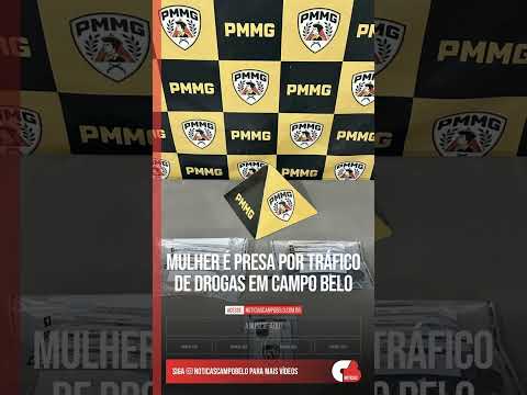 Mulher é presa por tráfico de drogas em Campo Belo #Shorts