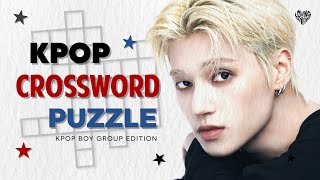 [BOY GROUP] KPOP CROSSWORD PUZZLE | GUESS THE KPOP SONG, IDOL KPOP GAMES