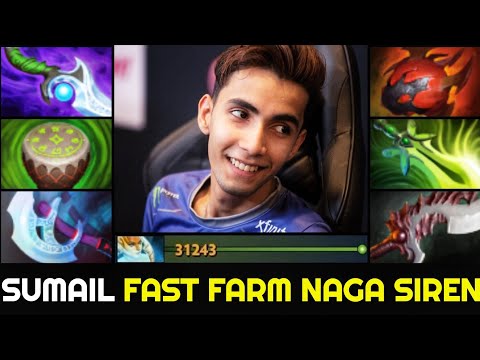 SUMAIL Outplayed Enemies with Crazy Farming Speed Naga Siren 7.27 Dota 2