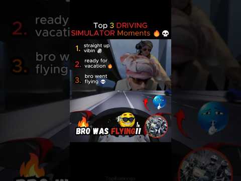 Top 3 DRIVING SIMULATOR Moments🔥💀| Bro Was FLYING!🗿#shorts #funny #drivingsimulator #gaming #moments