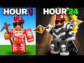 I SPENT 24 HOURS IN ROBLOX THE FORGE