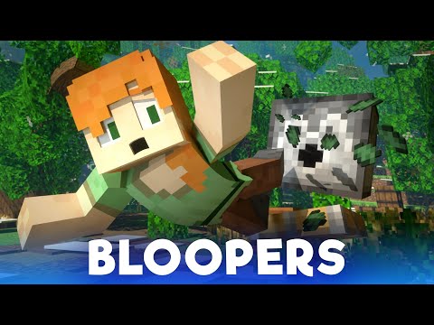 Redstone Christmas: BLOOPERS - Alex and Steve Life (Minecraft Animation)