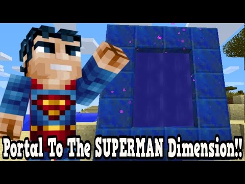 Unlock SUPERMAN Dimension in Minecraft!