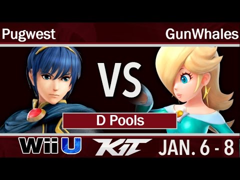 KIT17  - Pugwest (Marth) vs GunWhales (Rosalina, DDD) D Pools - Smash 4