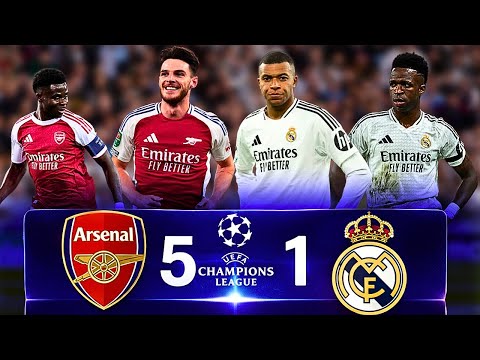 Declan Rice schockt Real Madrid | Arsenal gewinnt 5:1 (Hin- & Rückspiel)