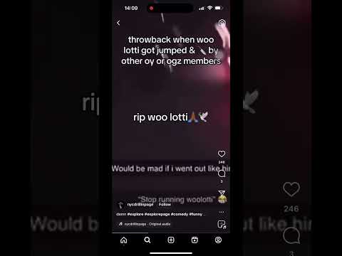 Woo lotti death Vd rip woo lotti🕊️