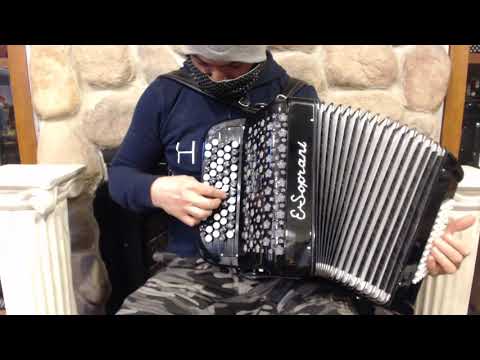 ESOP5072CBK - Black E. Soprani Circus Line 5072 Chromatic Button Accordion C System LMM 62 72 $1299
