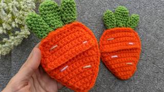 Crochet Carrot Treat Pocket