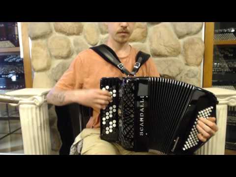 SCANC111CBK - Black Scandalli Conservatorio C 111 Chromatic Button Accordion Converter M 50/72 $2999