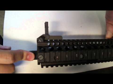 Knight's Armament Folding Front & Rear Sight Installation Video