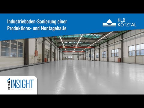 Industrieboden-Sanierung - Beschichtung einer Produktionshalle Industriepark Augsburg – KLB Kötztal